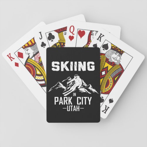 Park city Utah Playing Cards