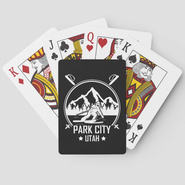 Park city Utah Poker Cards (Back)