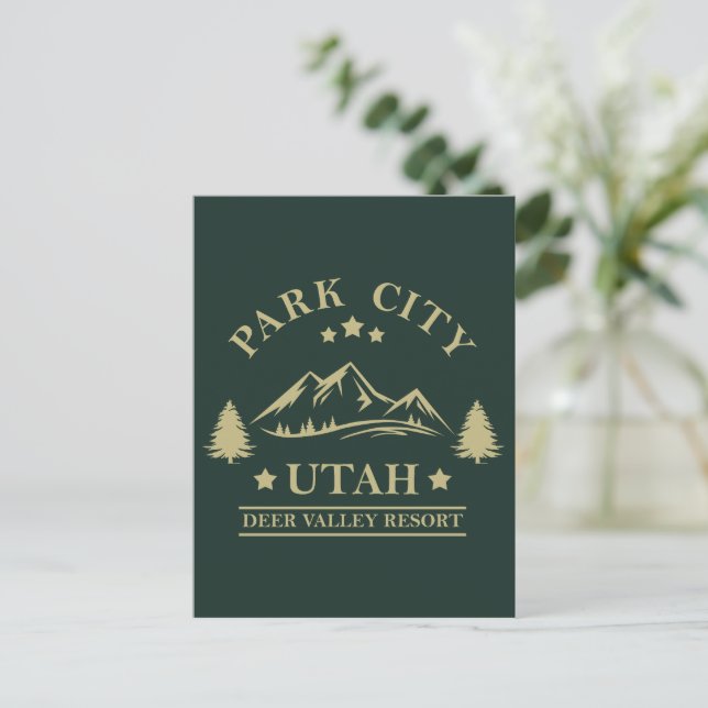 Park city Utah Postcard (Standing Front)
