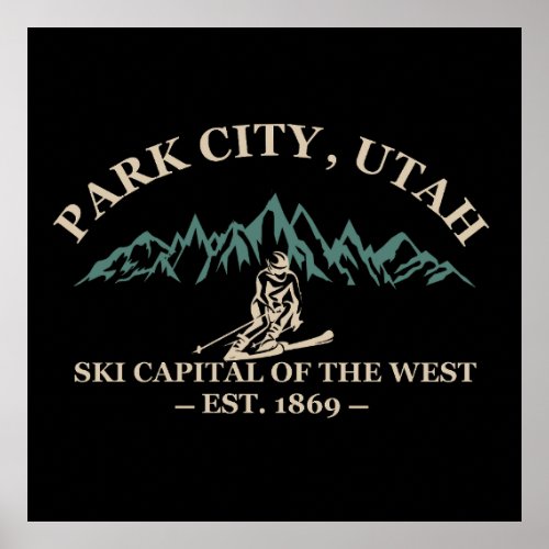 Park city utah poster