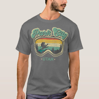 Park City Utah Retro Ski Resort Vintage Skiing T-Shirt