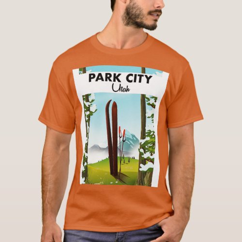 Park City Utah Ski poster T_Shirt