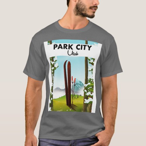 Park City Utah Ski poster T_Shirt