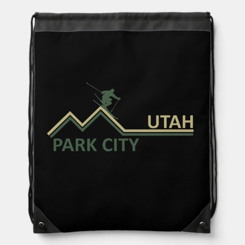 Park city Utah ski resort Drawstring Bag