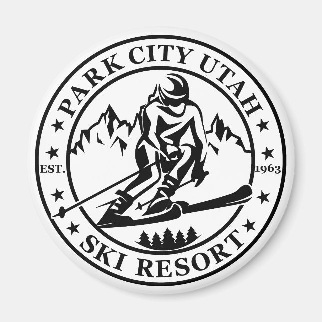 Park city Utah ski resort Magnet (Front)