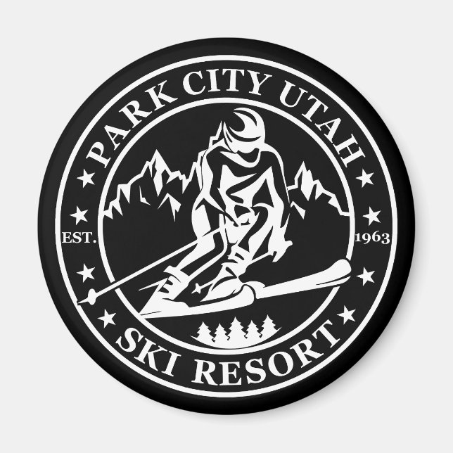 Park city Utah ski resort Magnet (Front)