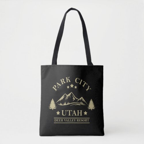 Park city Utah ski resort Tote Bag