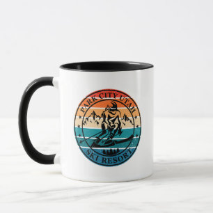 Park city Utah ski resort vintage Mug