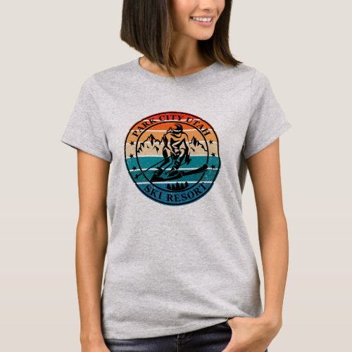 Park city Utah ski resort vintage T_Shirt