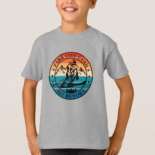 Park city Utah ski resort vintage T_Shirt