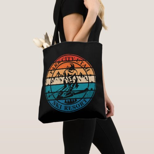 Park city Utah ski resort vintage Tote Bag