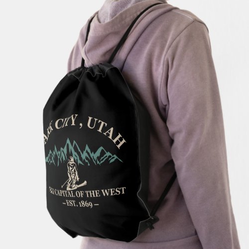 Park city Utah ski resorts Drawstring Bag