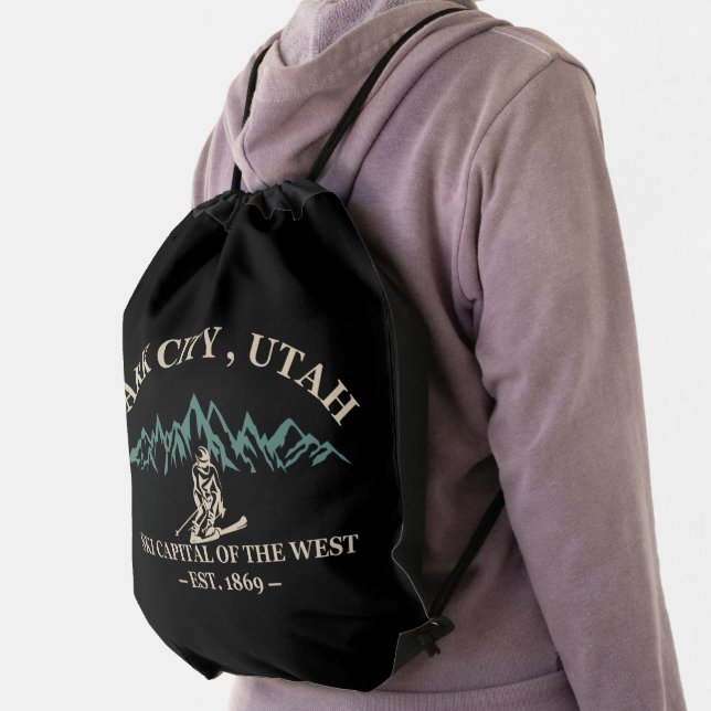 Park city Utah ski resorts Drawstring Bag (Insitu)