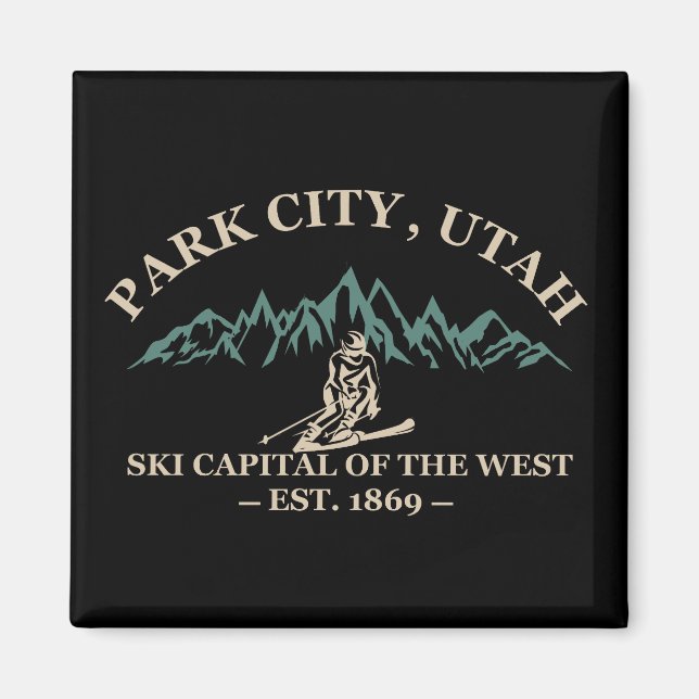 Park city Utah ski resorts Magnet (Front)