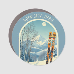 Park City Utah ski souvenir  Car Magnet