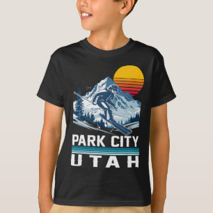 Park City Utah Ski Winter Sports Mountains Ski Ski T-Shirt