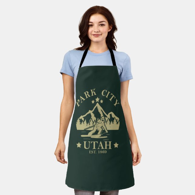 Park City Utah skiing Apron (Worn)