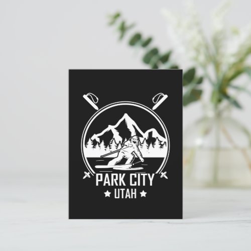 Park City Utah skiing Postcard