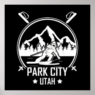 Park City Utah skiing Poster