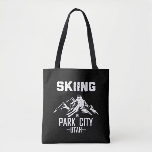 Park City Utah skiing Tote Bag