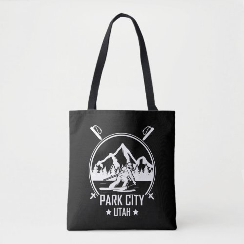 Park City Utah skiing Tote Bag