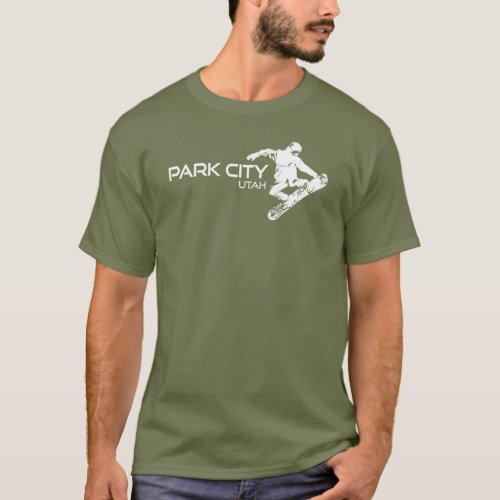 Park City Utah Snowboarder T_Shirt