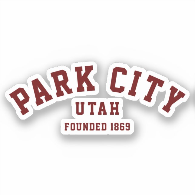 Park City, Utah Sticker (Front)
