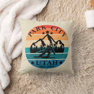 Park city Utah Throw Pillow