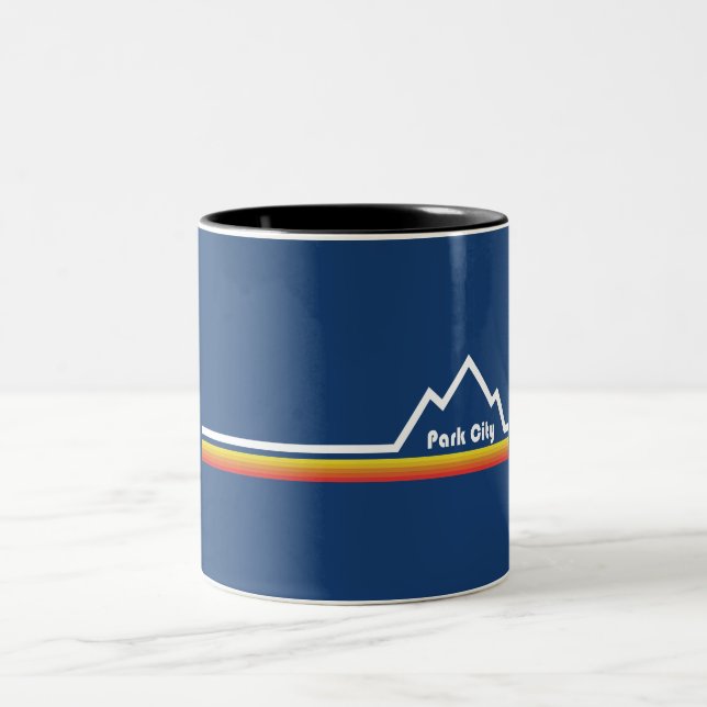 Park City, Utah Two-Tone Coffee Mug (Center)
