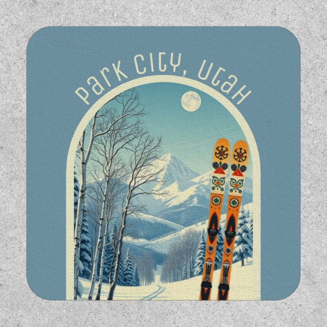 Park City Utah vacation souvenir  Patch (Front)
