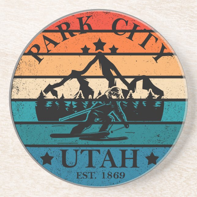 Park city Utah vintage Coaster (Front)