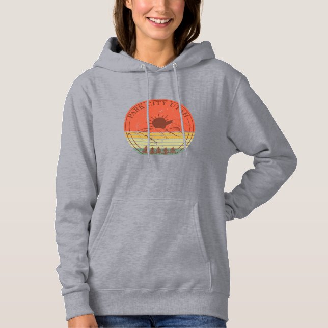 Park city Utah vintage Hoodie (Front)