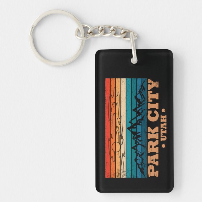Park city Utah vintage Keychain (Front)