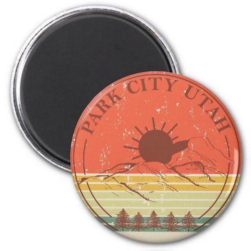 Park city Utah vintage Magnet