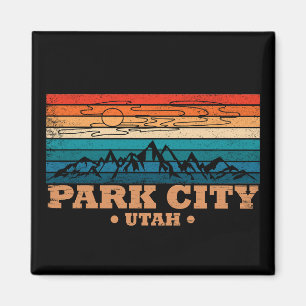 Park city Utah vintage Magnet