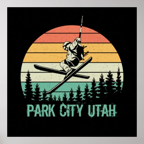 Park city Utah vintage Poster