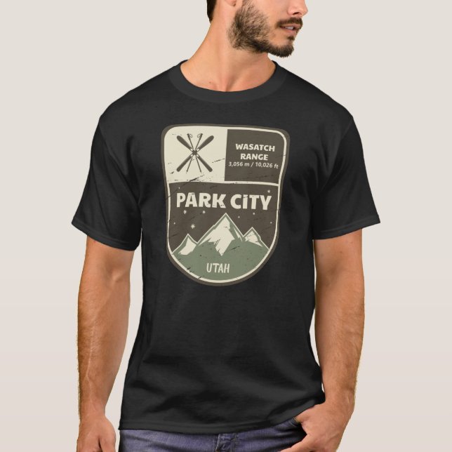 Park City Wasatch Range Utah T-Shirt (Front)