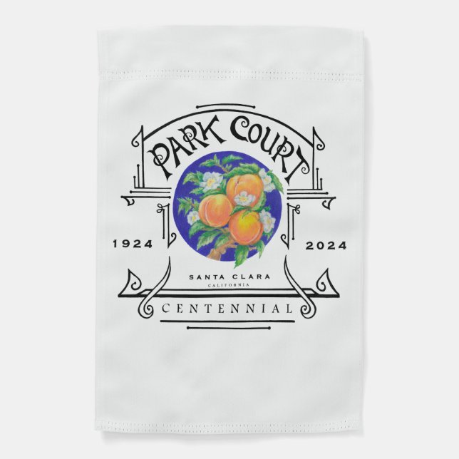 Park Court Centennial Garden Flag (Front)