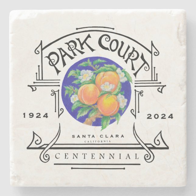 Park Court Centennial Stone Coaster (Front)