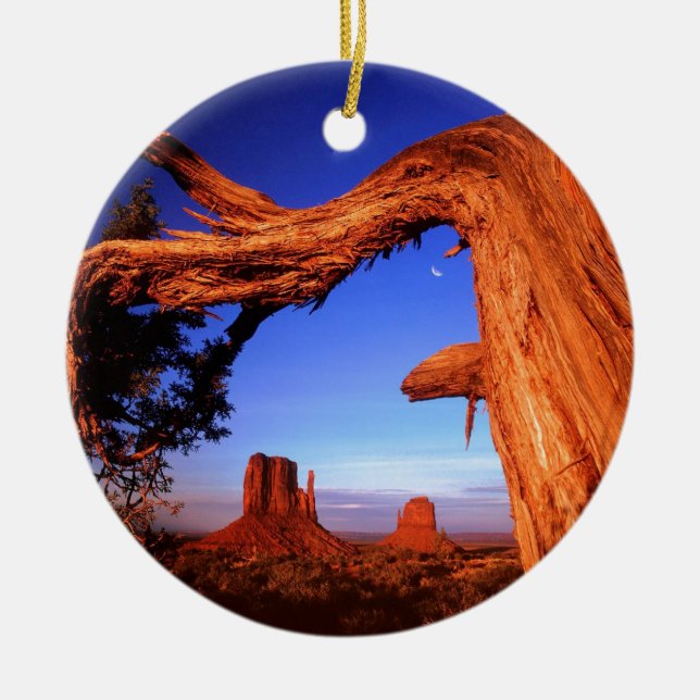 Park Fallen Monument Valley Ceramic Ornament (Front)