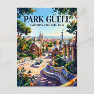 Park Güell, Barcelona, Catalonia, Spain Spain Postcard