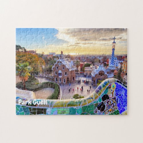 Park Gell Barcelona Spain  Jigsaw Puzzle