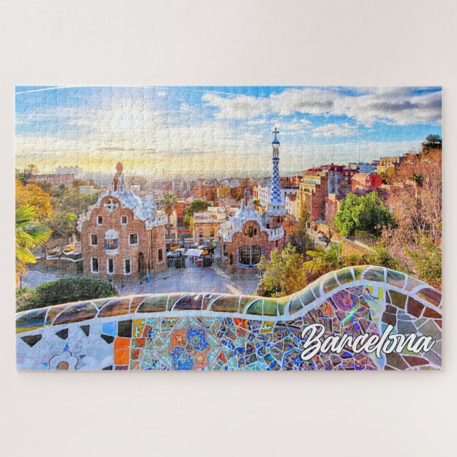 Park Guell, Barcelona, Spain Jigsaw Puzzle (Horizontal)