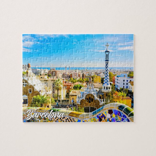 Park Guell, Barcelona, Spain Jigsaw Puzzle (Horizontal)