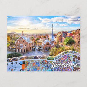 Park Guell, Barcelona, Spain Postcard