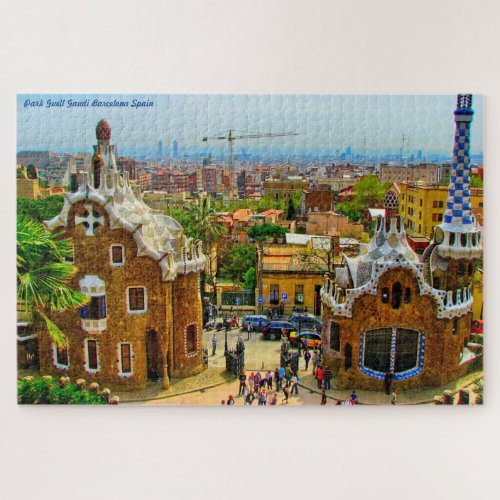 Park Guell Gaudi Barcelona Jigsaw Puzzle