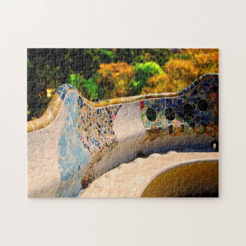 Park Guell Gaudi Barcelona Jigsaw Puzzle