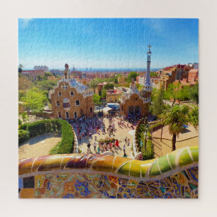Park Guell in Barcelona Jigsaw Puzzle