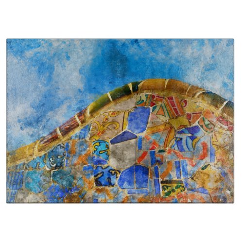 Park Guell in Barcelona Spain Cutting Board