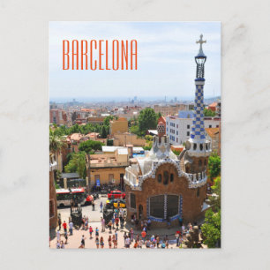 Park Guell in Barcelona, Spain Postcard